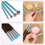 Bộ dụng cụ đất sét 61 trong 1 cho làm gốm, điêu khắc đất sét DIY, nướng, khắc, 61 trong 1