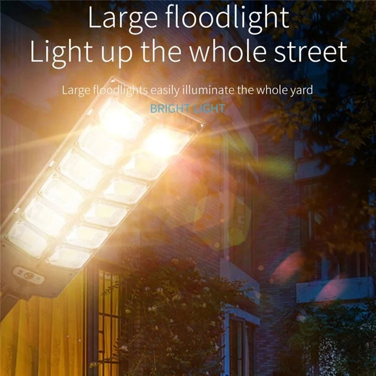 Đèn vườn năng lượng mặt trời LED sáng mạnh hàng đôi cảm ứng đèn đường, E-SMARTER W789A-6, E-SMARTER W789B-6