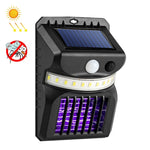 Đèn tường năng lượng mặt trời LED E-SMARTER W792 có ánh sáng tím, chức năng diệt muỗi, cảm biến thông minh cho người, đèn sân vườn ngoài trời, ánh sáng trắng, ánh sáng trắng + vàng