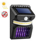 Đèn tường năng lượng mặt trời LED E-SMARTER W792 có ánh sáng tím, chức năng diệt muỗi, cảm biến thông minh cho người, đèn sân vườn ngoài trời, ánh sáng trắng, ánh sáng trắng + vàng