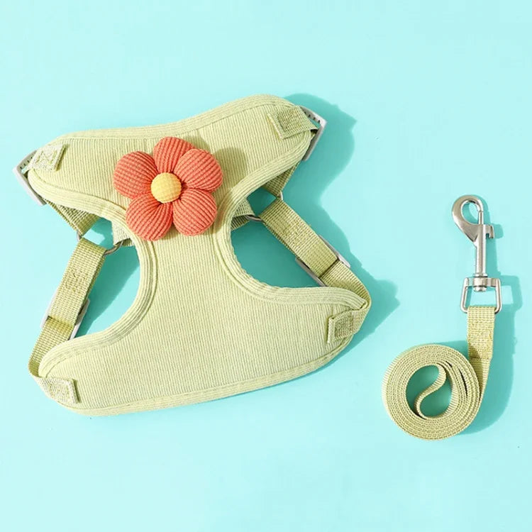 Dây Dẫn Áo Vest Dây Đai Ngực Chó Con Teddy Dây Dẫn Đi Bộ, S, M, L, XL