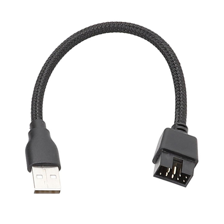 Cáp chuyển đổi USB-A đực sang 9Pin bo mạch chủ tích hợp RGB dữ liệu ra cổng U ngoài, USB-A đực sang 9Pin