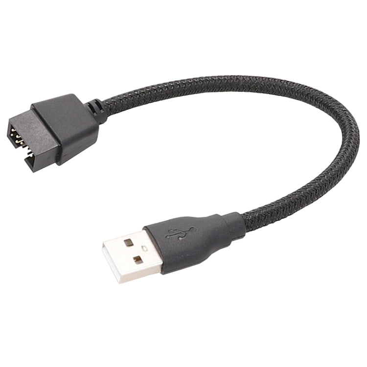 Cáp chuyển đổi USB-A đực sang 9Pin bo mạch chủ tích hợp RGB dữ liệu ra cổng U ngoài, USB-A đực sang 9Pin