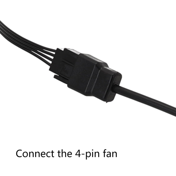 Cáp quạt case 4Pin nguồn DC5521 sang 12V, DC5521 sang 12V 4Pin