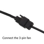 Cáp quạt case 4Pin nguồn DC5521 sang 12V, DC5521 sang 12V 4Pin