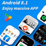 Đồng hồ thông minh LOKMAT APPLLP 4 MAX 2.02 inch Android 8.1 mạng đầy đủ Wifi thẻ Bluetooth, 2G+16G (Xanh hải quân), 2G+16G (Bạc)