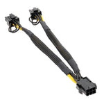 Cáp nguồn chuyển đổi 6Pin sang đôi 8Pin cho card đồ họa, 6Pin sang đôi 8Pin