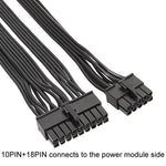 Cáp phẳng module cho EVGA 10Pin / 18Pin sang 24Pin, cáp nối card đồ họa, dài 60cm cho EVGA