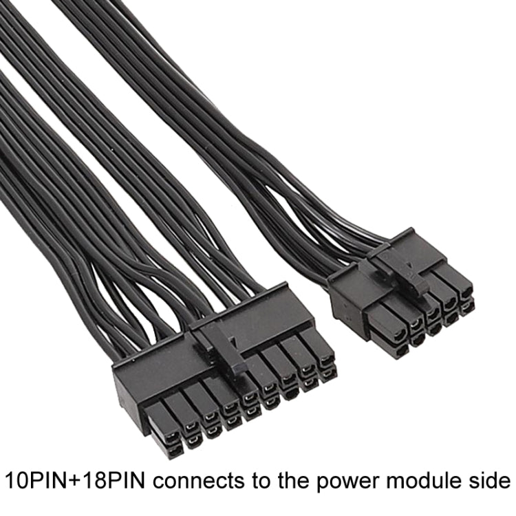 Cáp phẳng module cho EVGA 10Pin / 18Pin sang 24Pin, cáp nối card đồ họa, dài 60cm cho EVGA
