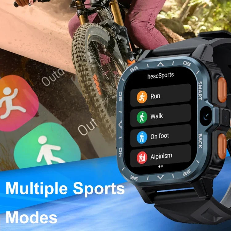 Đồng Hồ Thông Minh LOKMAT APPLLP 4 MAX Màn Hình 2.02 Inch Android 8.1 Mạng Toàn Diện Wifi Thẻ Bluetooth, 4G+64G(Bạc), 4G+64G(Xanh Navy)
