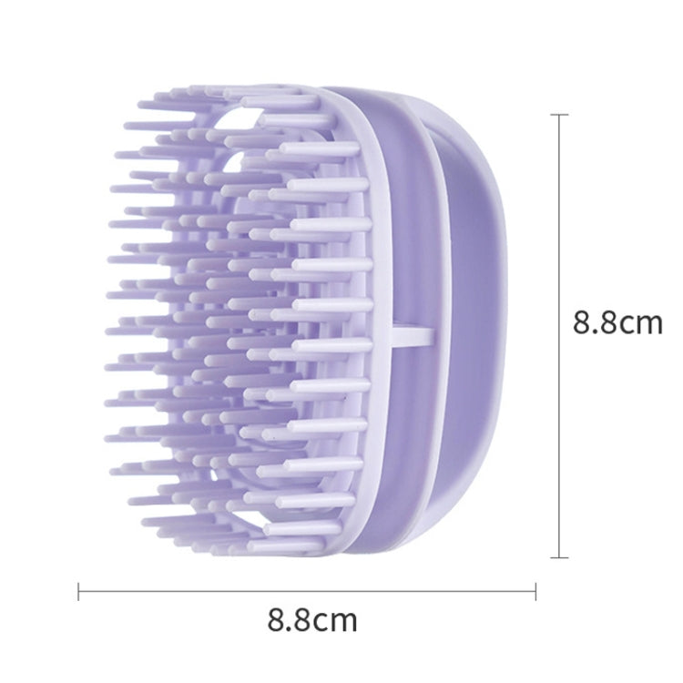 Bàn chải gội đầu silicon làm sạch da đầu, bàn chải massage cầm tay dùng khi tóc ướt và khô