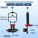 Bộ chuyển đổi điện thoại gắn kính thiên văn 3 trục Tridaptor cho ống nhòm, kính đơn, kính hiển vi, có Bluetooth hoặc không có Bluetooth