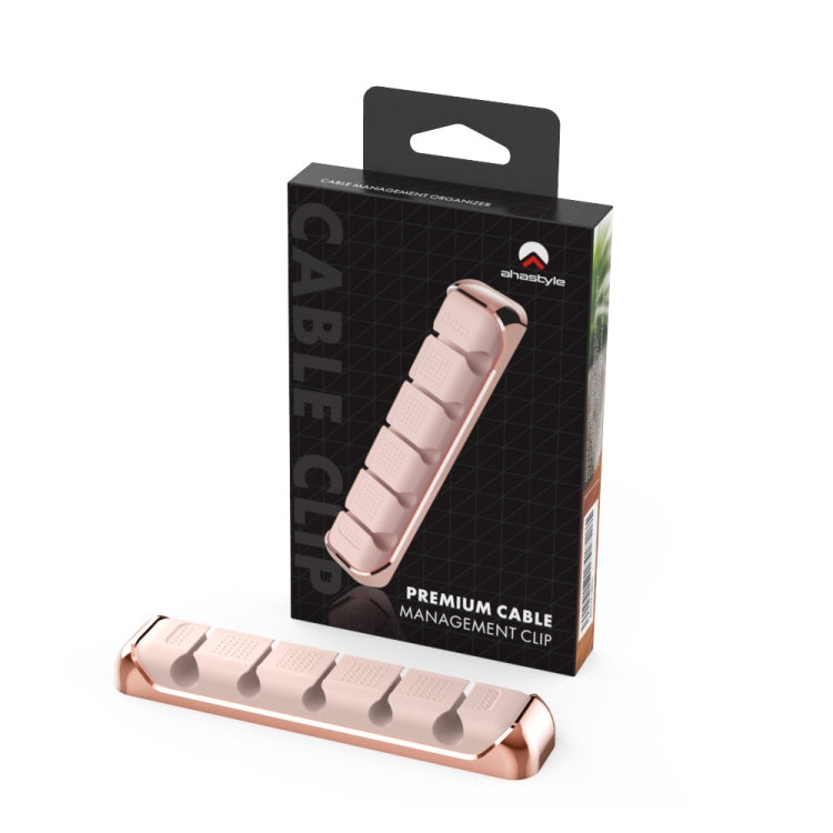 Giá Đỡ Cáp Vị Trí 5 Lỗ Hợp Kim Nhôm + Silicone AhaStyle PT125 Kẹp Cáp Dữ Liệu Trên Bàn