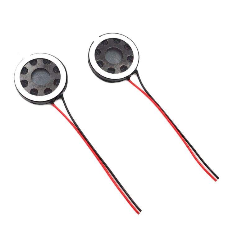 2 cái loa nhựa 20mm 8Ohm 0.5W/1W cho đồ chơi y tế, loa từ hàn dây bên trong