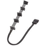 Cáp lồng ổ cứng SATA 1 sang 5 4Pin lớn 18AWG, dài 40cm 4Pin 1 sang 5