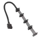 Cáp lồng ổ cứng SATA 1 sang 5 4Pin lớn 18AWG, dài 40cm 4Pin 1 sang 5