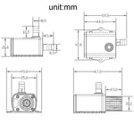Bơm nước tuần hoàn lạnh không chổi than DC12V, Mã QR50C