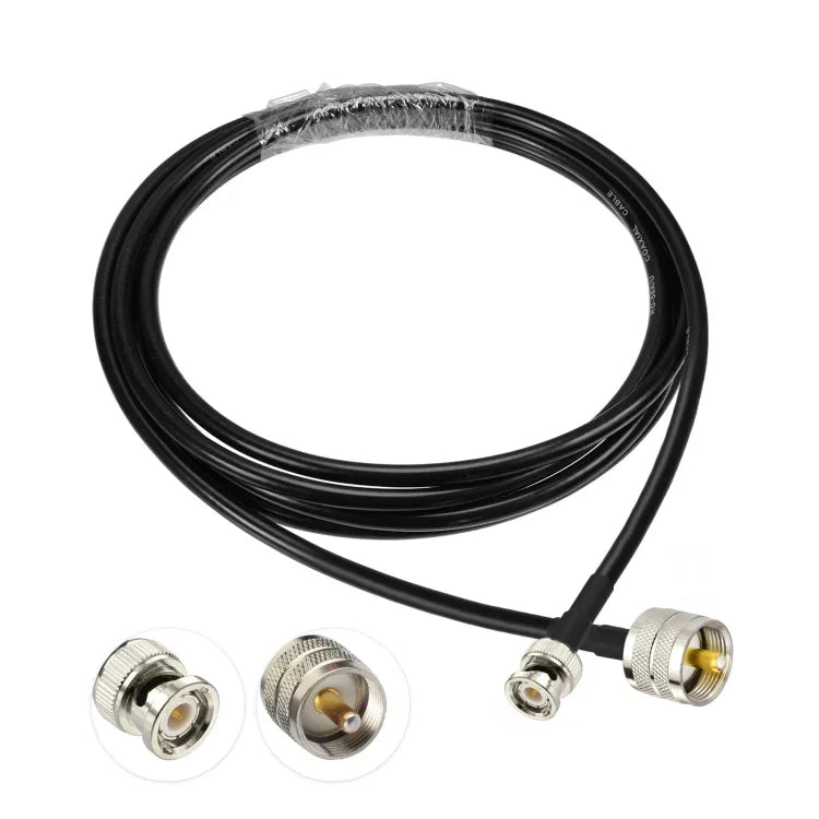 Cáp chuyển đổi BNC đực sang UHF đực RG58, 0.5m, 1m, 2m, 3m, 5m, 8m, 10m