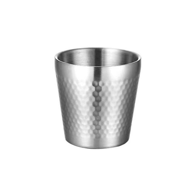 Cốc búa đôi lớp dày bằng thép không gỉ 304, cốc trà nhà hàng, dung tích 175ml, 260ml, 300ml, 350ml, 450ml