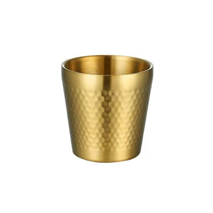Cốc búa đôi lớp dày bằng thép không gỉ 304, cốc trà nhà hàng, dung tích 175ml, 260ml, 300ml, 350ml, 450ml