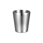 Cốc búa đôi lớp dày bằng thép không gỉ 304, cốc trà nhà hàng, dung tích 175ml, 260ml, 300ml, 350ml, 450ml