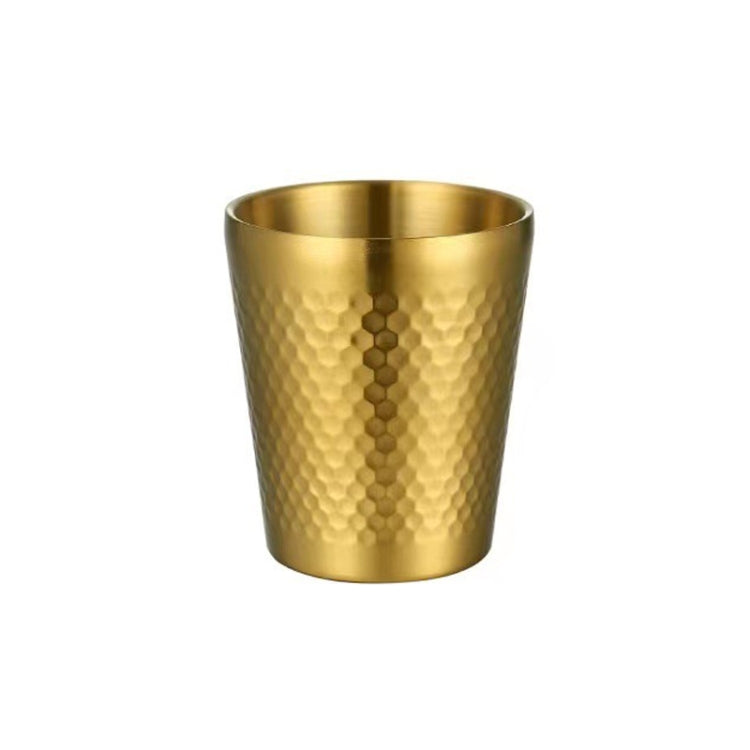Cốc búa đôi lớp dày bằng thép không gỉ 304, cốc trà nhà hàng, dung tích 175ml, 260ml, 300ml, 350ml, 450ml