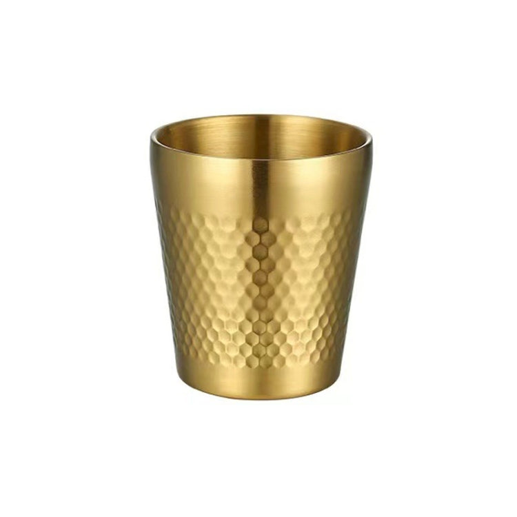 Cốc búa đôi lớp dày bằng thép không gỉ 304, cốc trà nhà hàng, dung tích 175ml, 260ml, 300ml, 350ml, 450ml