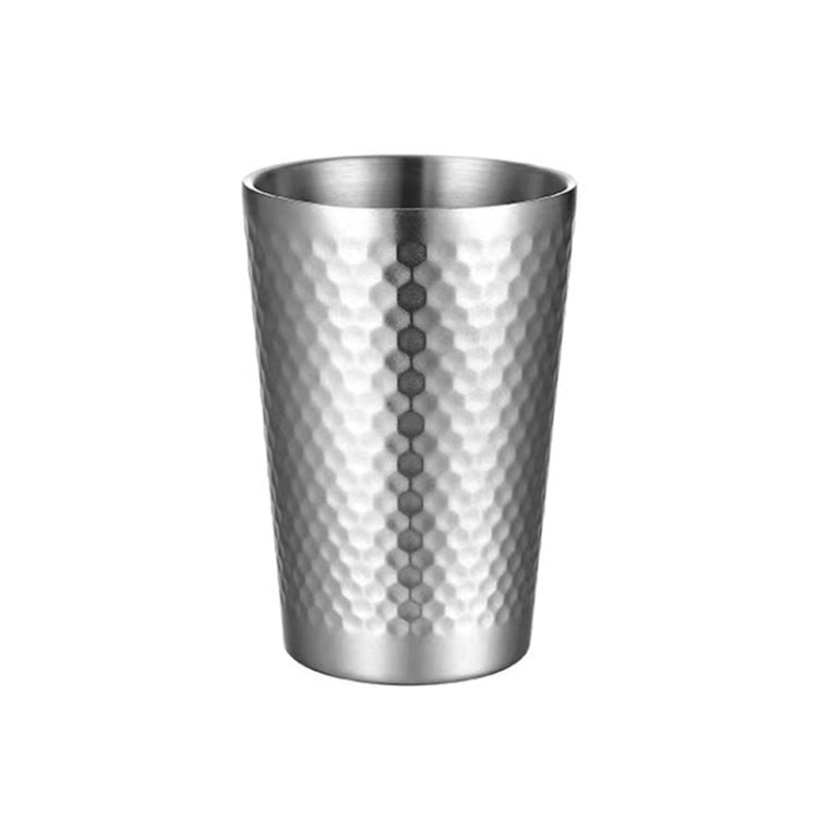 Cốc búa đôi lớp dày bằng thép không gỉ 304, cốc trà nhà hàng, dung tích 175ml, 260ml, 300ml, 350ml, 450ml