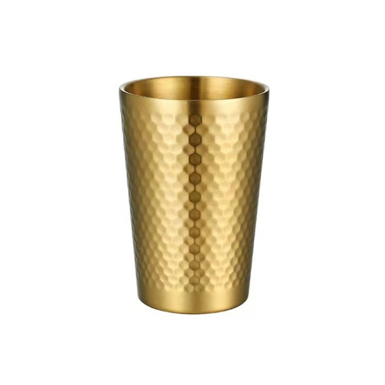 Cốc búa đôi lớp dày bằng thép không gỉ 304, cốc trà nhà hàng, dung tích 175ml, 260ml, 300ml, 350ml, 450ml