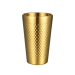Cốc búa đôi lớp dày bằng thép không gỉ 304, cốc trà nhà hàng, dung tích 175ml, 260ml, 300ml, 350ml, 450ml
