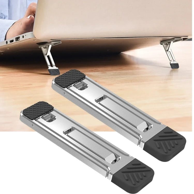 2 miếng đế nâng tản nhiệt vô hình cho laptop, điện thoại thông minh và máy tính bảng, 110034 xám nhạt