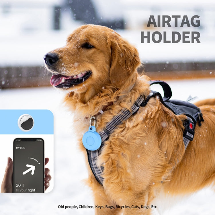 Ốp bảo vệ chống nước bằng nhựa cho AirTag thế hệ 2 / AirTag thế hệ 1, màu xanh dương, hồng, đen
