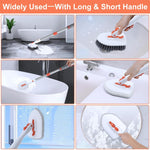 Bàn chải làm sạch vòi sen với tay cầm điều chỉnh dài 52 inch, bàn chải chà gạch bồn tắm, Bộ 1, Bộ 2, Bộ 3, Bộ 4, Bộ 5