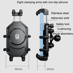 Kewig Motorcycle Octopus Holder Anti-Theft Motorcycle Cell Phone Mounts, M26-C1, M26-C2, M26-C3, M26-C4, M26-C5, M26-C6, M26-C7, M26-C8