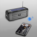 Loa Bluetooth năng lượng mặt trời LED BDL-187 không dây, di động, dùng ngoài trời, có radio FM