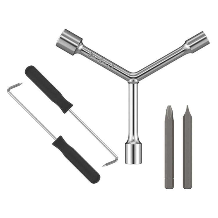 Bộ dụng cụ tháo lắp, vệ sinh, sửa chữa máy giặt và nồi hơi đa năng, tua vít, cờ lê ba chấu, 5 cái/bộ