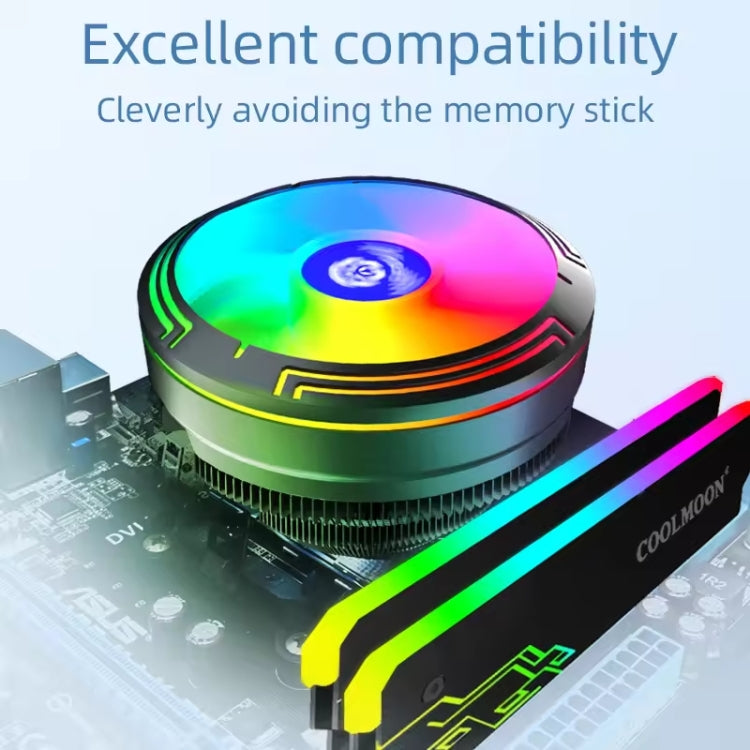 Quạt làm mát CPU để bàn LED màu 4Pin, Ice Blade W120