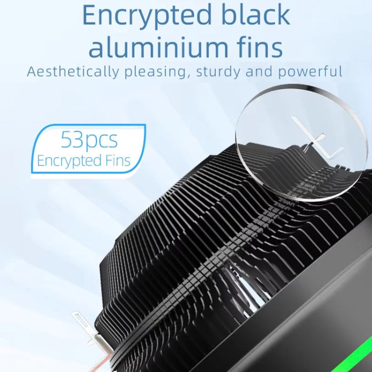 Quạt làm mát CPU để bàn LED màu 4Pin, Ice Blade W120