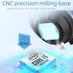 Quạt làm mát CPU để bàn LED màu 4Pin, Ice Blade W120