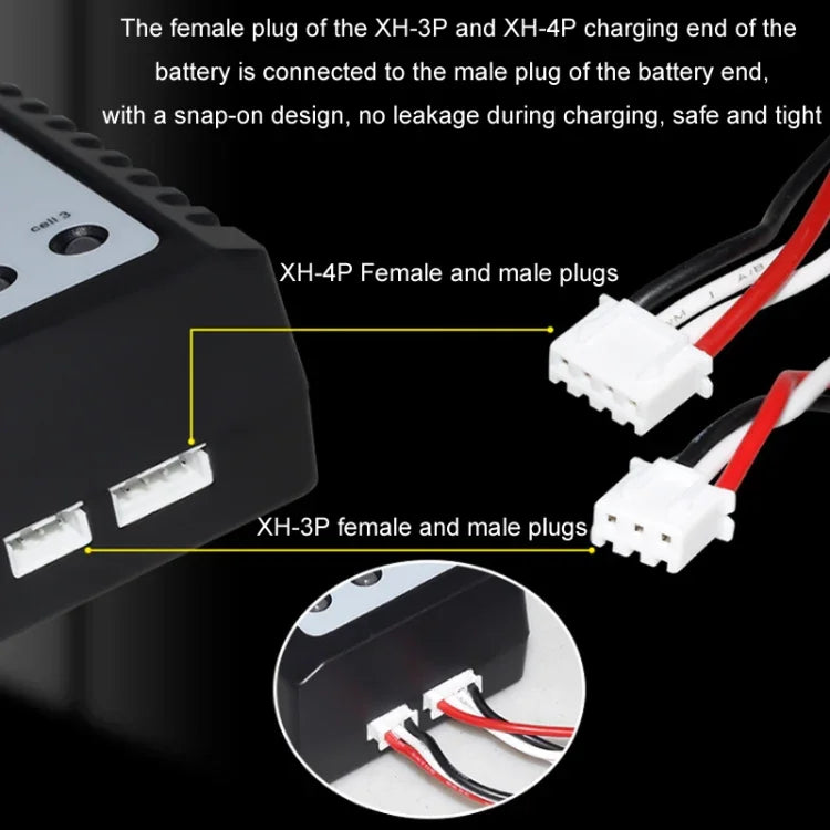 ImaxRC pin lithium máy bay mô hình 7.4V/11.1V 2S/3S sạc cân bằng thông minh, phích cắm US