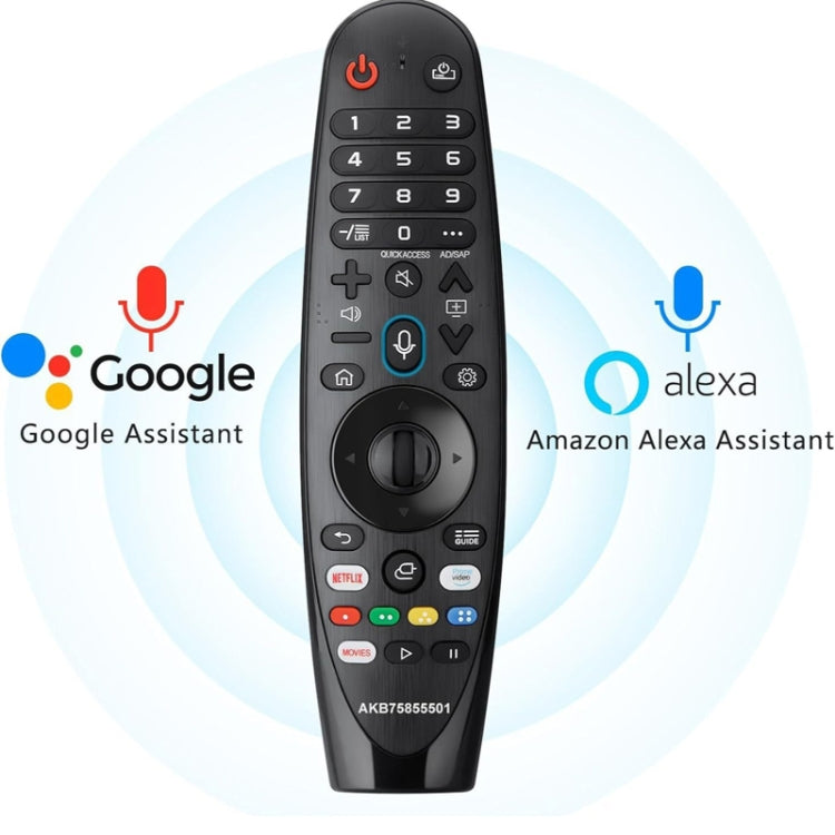 Điều khiển từ xa đa chức năng cầm tay Bluetooth hồng ngoại cho TV LG, AKB75855501 có giọng nói