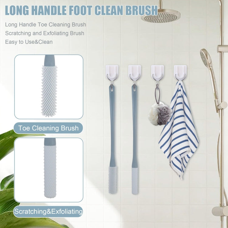 Bàn chải rửa chân làm sạch ngón chân khô và ướt, bàn chải chống ngứa, lông ngắn, lông dài