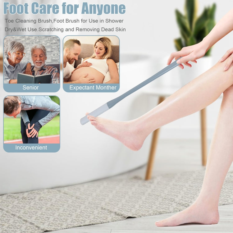 Bàn chải rửa chân làm sạch ngón chân khô và ướt, bàn chải chống ngứa, lông ngắn, lông dài