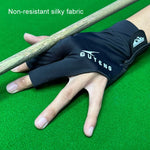 Găng tay chơi billiards GUTENG ba ngón mỏng thoáng khí chống mài mòn chống trượt, nửa ngón tay trái (in đen), nửa ngón tay trái (in xanh), toàn ngón tay trái (xám), toàn ngón tay trái (in đen)