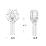 Quạt cầm tay mini USB sạc lại, giá đỡ điện thoại để bàn di động