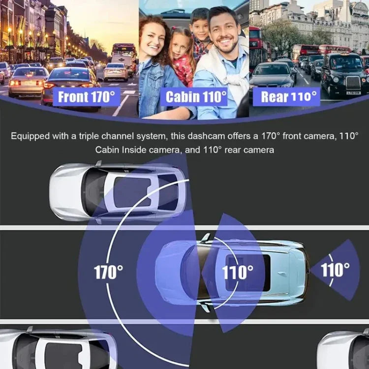 Máy ghi hình lái xe có tầm nhìn ban đêm độ phân giải cao, Ghi hình kép không có WIFI, Ghi hình ba kênh không có WIFI, Ghi hình ba kênh có WIFI phát lại trên di động