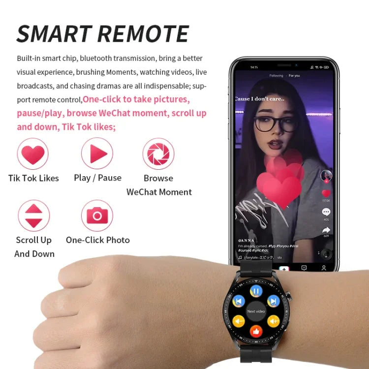 Đồng hồ thông minh HW28 màn hình 1.39 inch chống nước IP67, theo dõi sức khỏe, gọi Bluetooth với thanh toán NFC