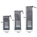 Ground Spike Storage Bag Outdoor Camping Accessories Portable Handheld Storage Bag, M 30cm, L 40cm