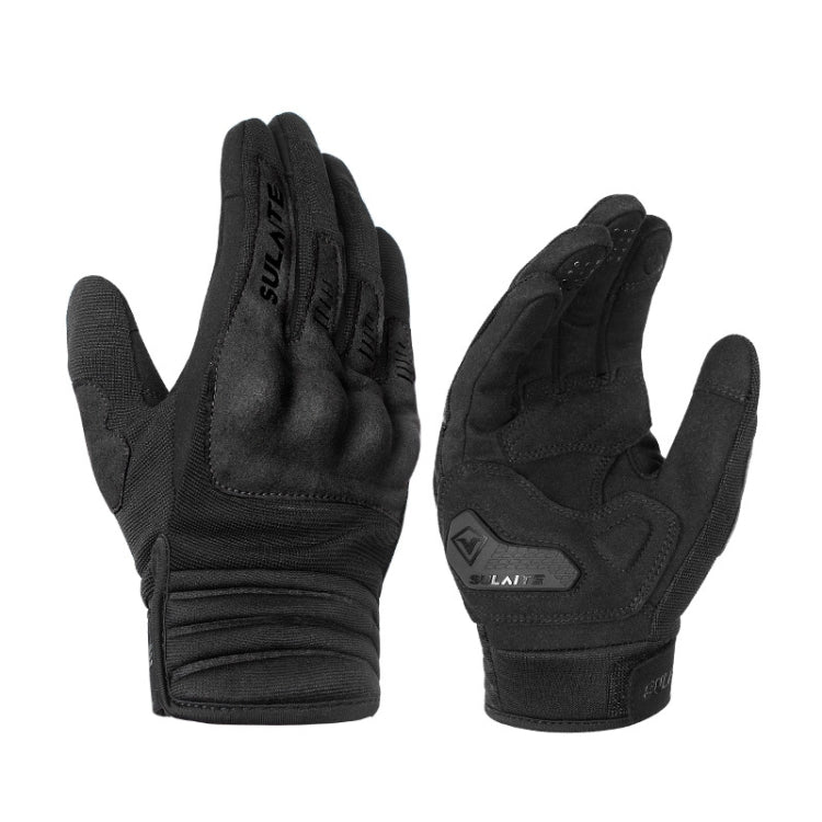 Găng tay đi xe máy SULAITE thoáng khí, cảm ứng dẫn điện, ngón dài, size M, L, XL, XXL