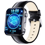 Đồng hồ thông minh F300 màn hình 2.1 inch hỗ trợ gọi Bluetooth/ECG/phân tích thành phần máu/50+ chế độ thể thao, Silicone đen, Silicone hồng đen, Silicone xám đen, Milan đen, Thép 3 hạt đen, Da đen, Da nâu đen